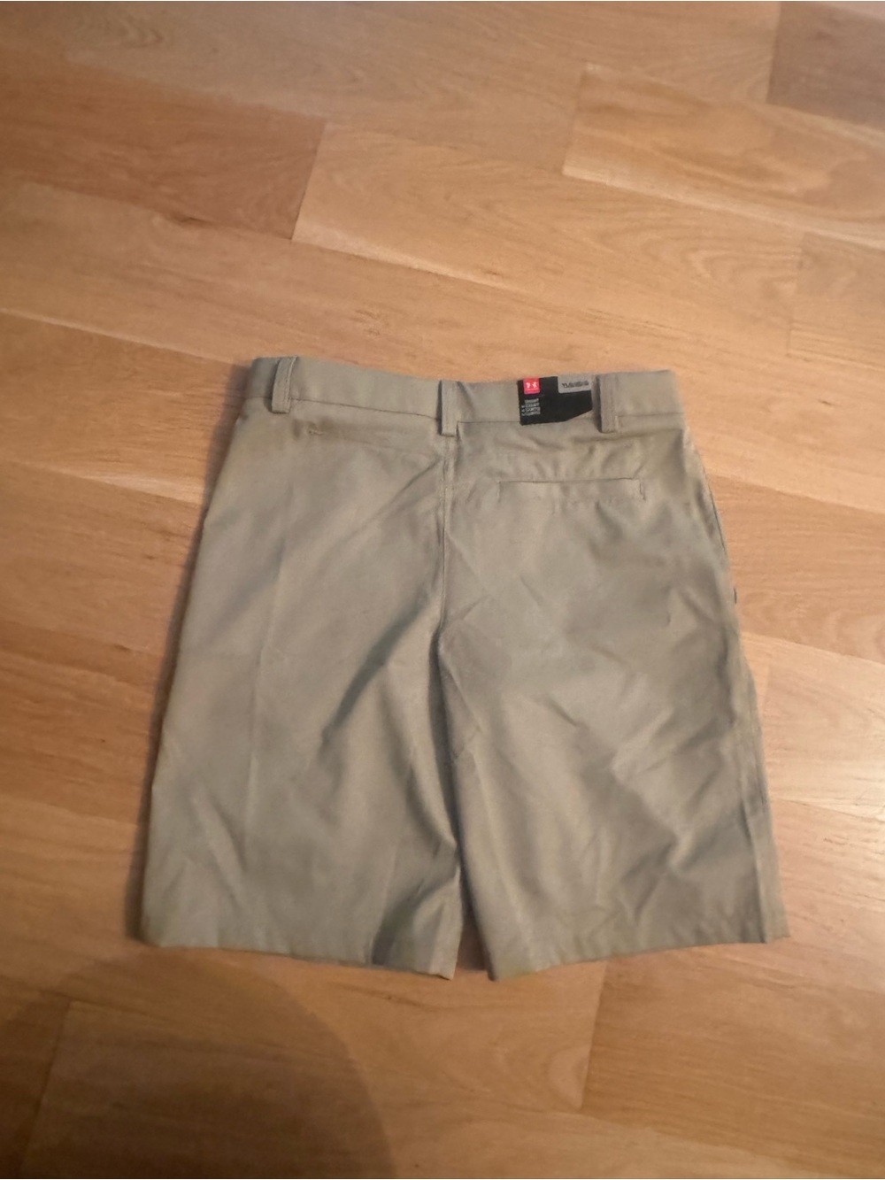 Under Armour Youth Tan Flat-Front Performance Shorts
